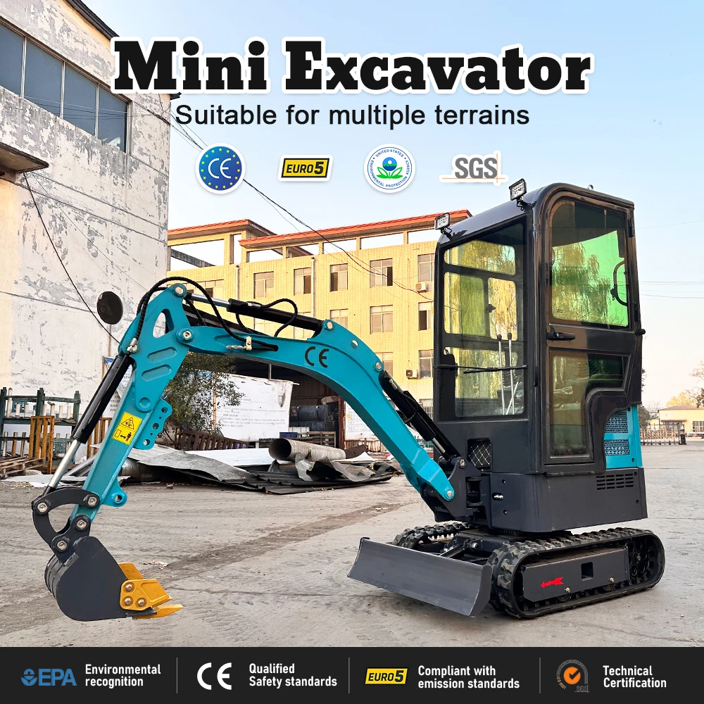 

Factory 1.8 Ton 2 Ton Mini Cab Excavator Epa Euro 5 Mini Excavator For Narrow Space Operation Supports Customized