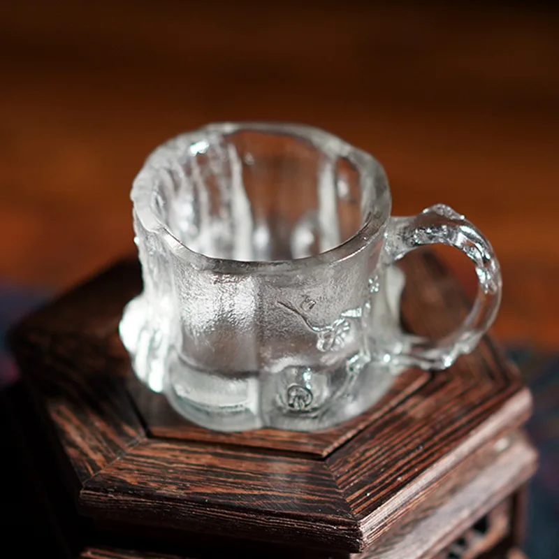 Glazed Ice Tree Plum Stump Glazed Cup Water Cup Coffee Cup Kung Fu Tea National Style Classical Teacup