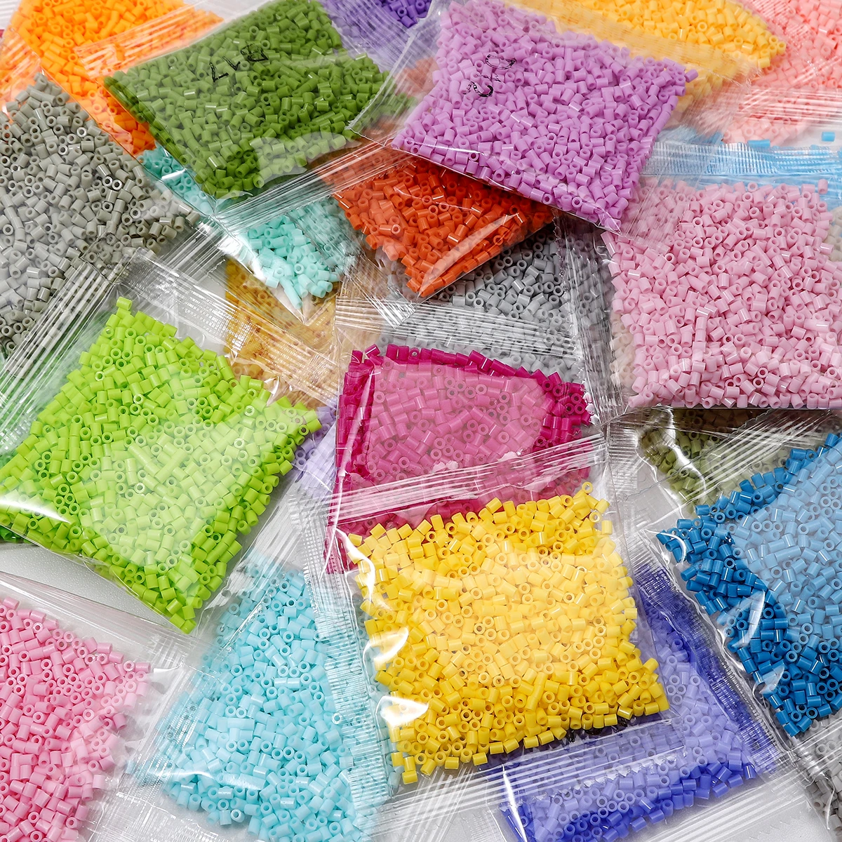 221 Colors  Acrylic Creative Color Bead Fusion Fuse Beads 3D Puzzle Beads Material For DIY Handmade Supplement Package