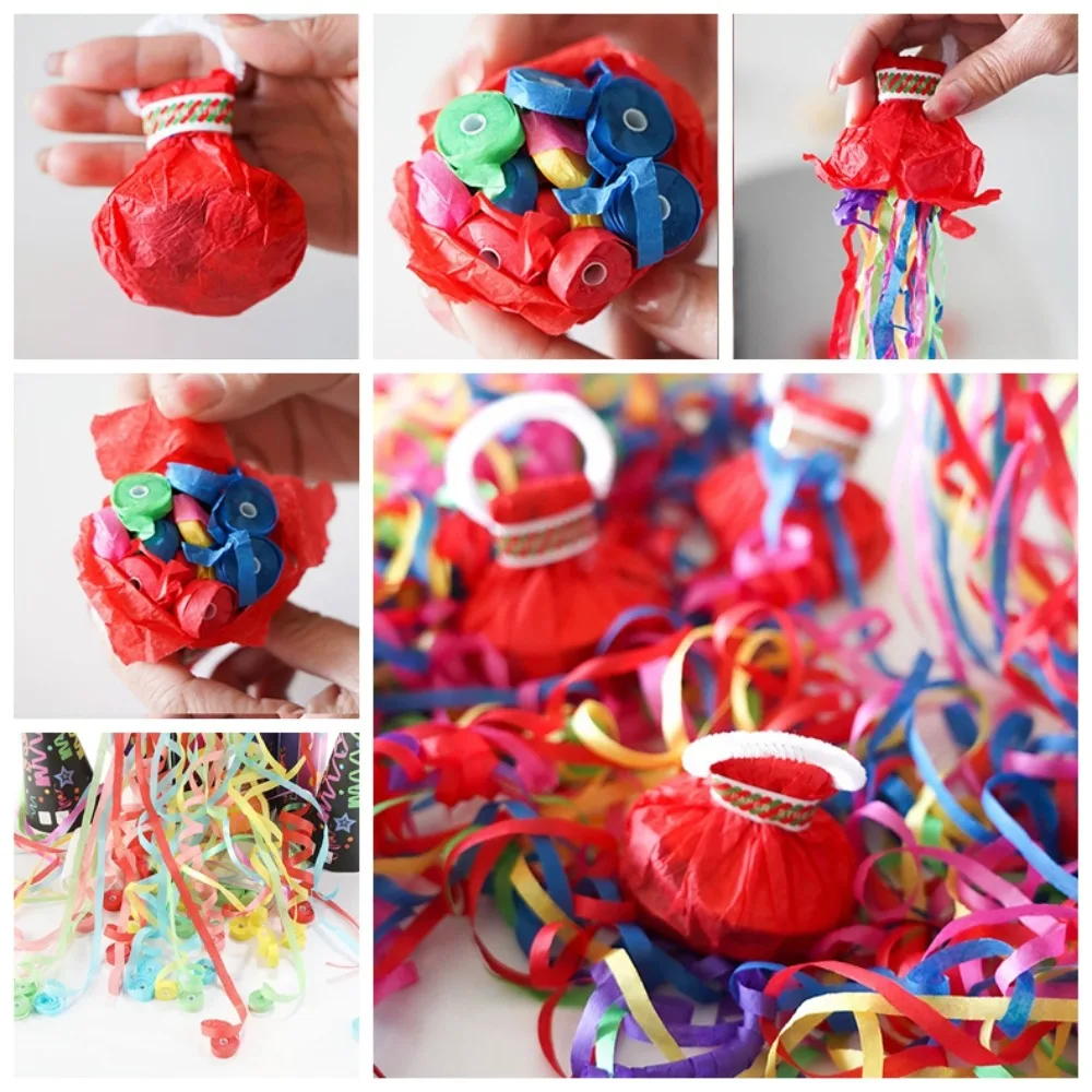 Confetti Hand Throw Ribbon Props Streamers Paper Paper Cracker Poppers Atmosphere Props Random Color