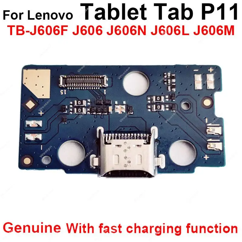 For Lenovo Tablet Tab P11 TB-J606F J606 J606N J606L J606M USB Charging Dock Board USB Charger Port Board Connector Repair Parts