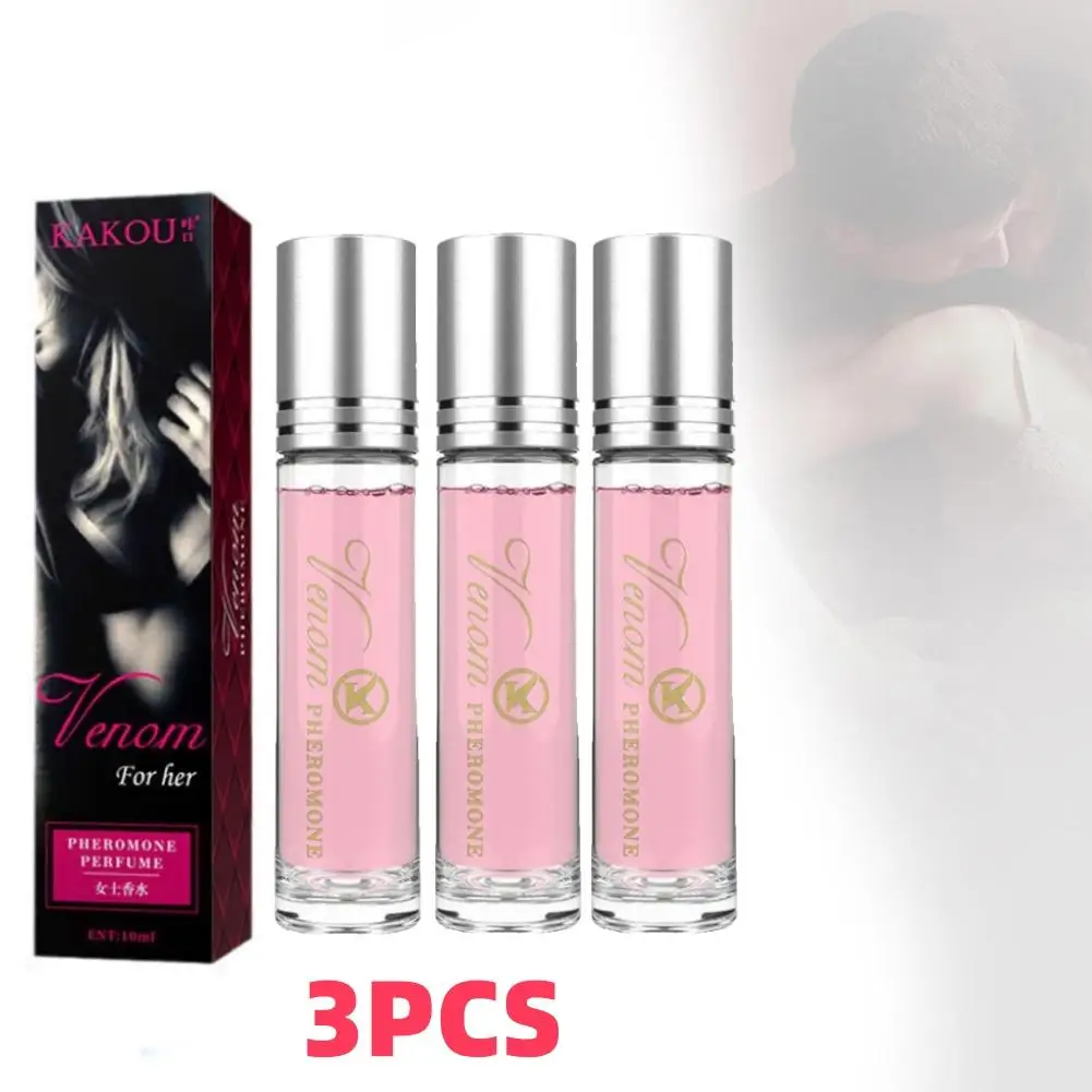 Perfume de 3 uds para hombres y mujeres, Perfume de bola, aceite esencial de feromonas, fragancia que atrae el sexo opuesto, fragancia duradera para hombres y mujeres