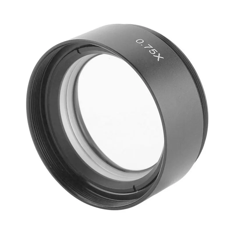 0.3X 0.75X 1.5X Optics Stereo Microscope Barlow Lens M48 Thread Binocular Trinocular Zoom Microscopio Auxiliary Objective Lenses