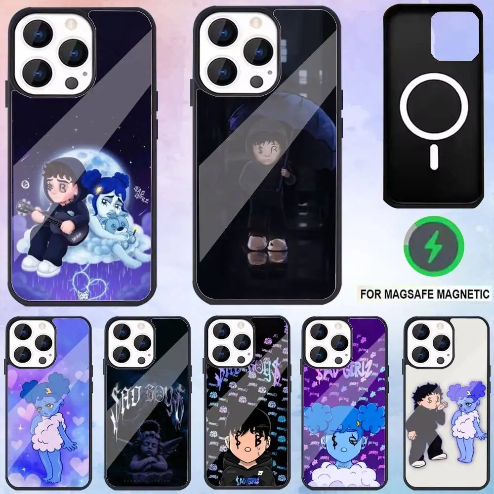 

J-Junior H Sad Girl Phone Case For iPhone17,16,15,14,13,12,11 Plus,Pro Max Magnetic For Magsafe Wireless Charging