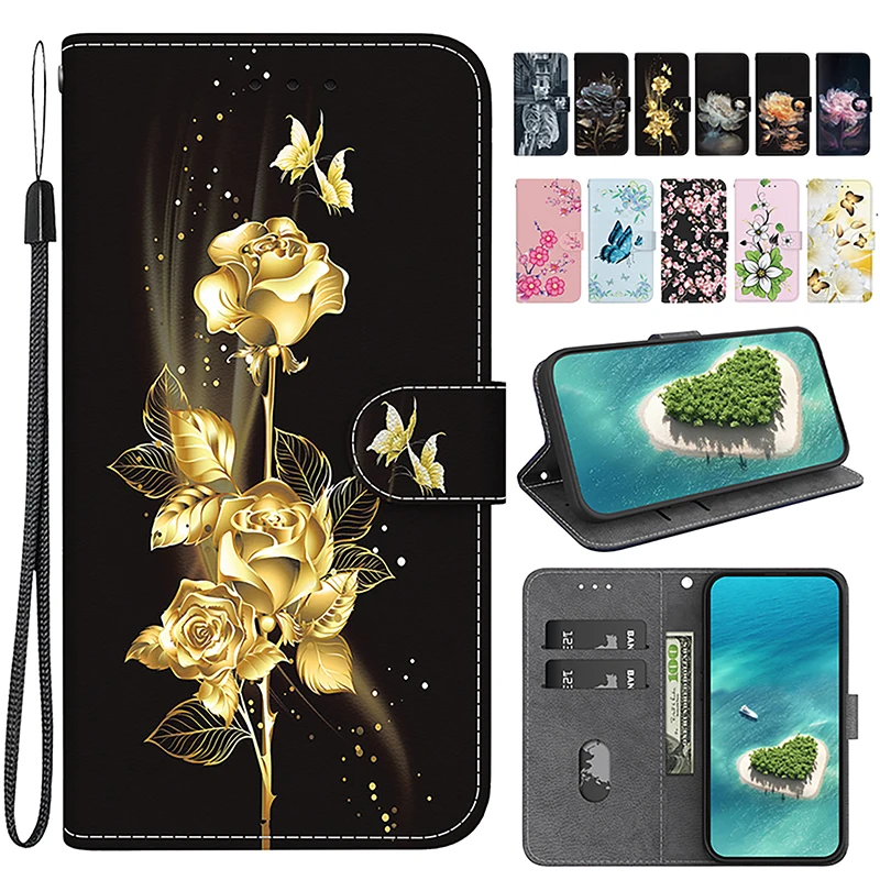 Stand Flip Wallet Case für Samsung Galaxy A26 A25 A24 A23 A22 A17 A16 A15 A14 A13 A12 4G 5G Cartoon Magnetische Buchhülle