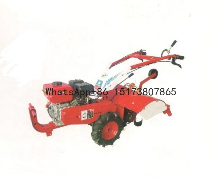 

Agricultural Farm 7HP/170F Four-wheel Drive Gasoline Power Weeder Micro Mini Rotary Hoe Tiller Cultivator ridge Making Machine