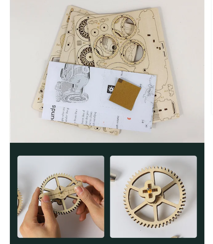 Diy 3d quebra-cabeça de madeira kits modelo motocicleta para construir construção de madeira artesanal presente exclusivo g207