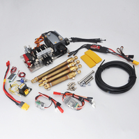 RC Hydraulic System Conversion Kit for Huina 1599 1:14 Kabolite Remote Control Hydraulic Metal Excavator Toy Model
