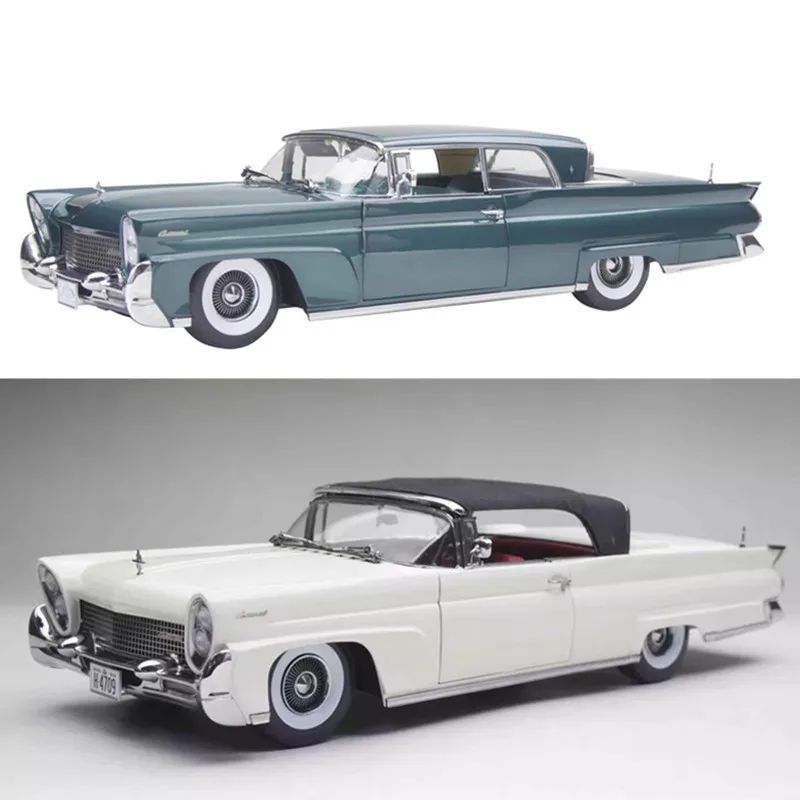 

1:18 Scale Model 1958 Continental Hard/Soft Top Open Convertible Retro Car Diecast Alloy Toys Vintage Vehicle Collection Gift