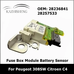 28236841 Car Fuse Box Voltage Module Battery Sensor 28257533 for Peugeot 3008 5008 308SW 308CC RCZ Citroen C4 Picasso 6500GR