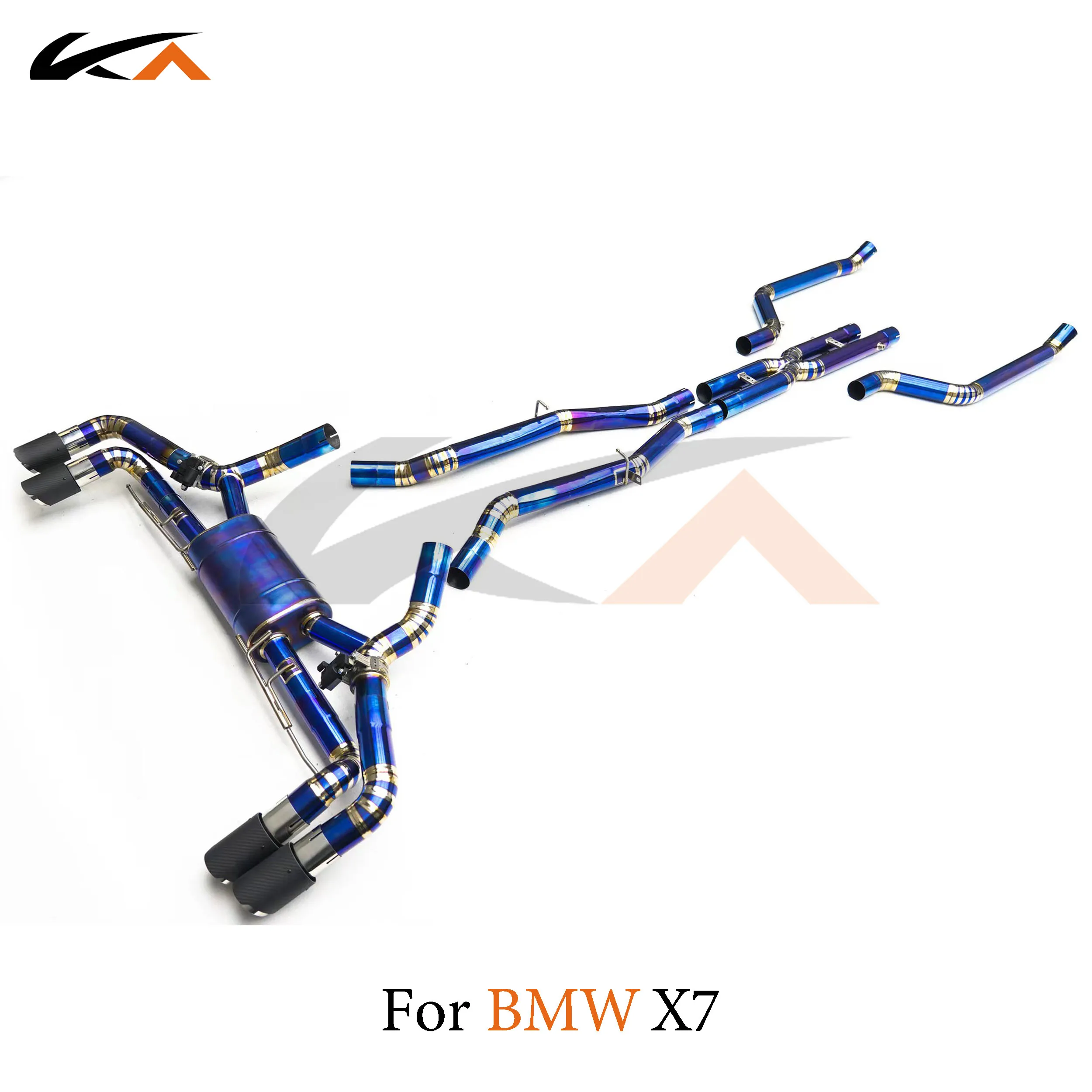 KA Tuning exhaust system titanium alloy catback for BMW X5 G05 X6 G06 X7 G07 M50i M60i V8 4.4T with muffler valve car accessorie