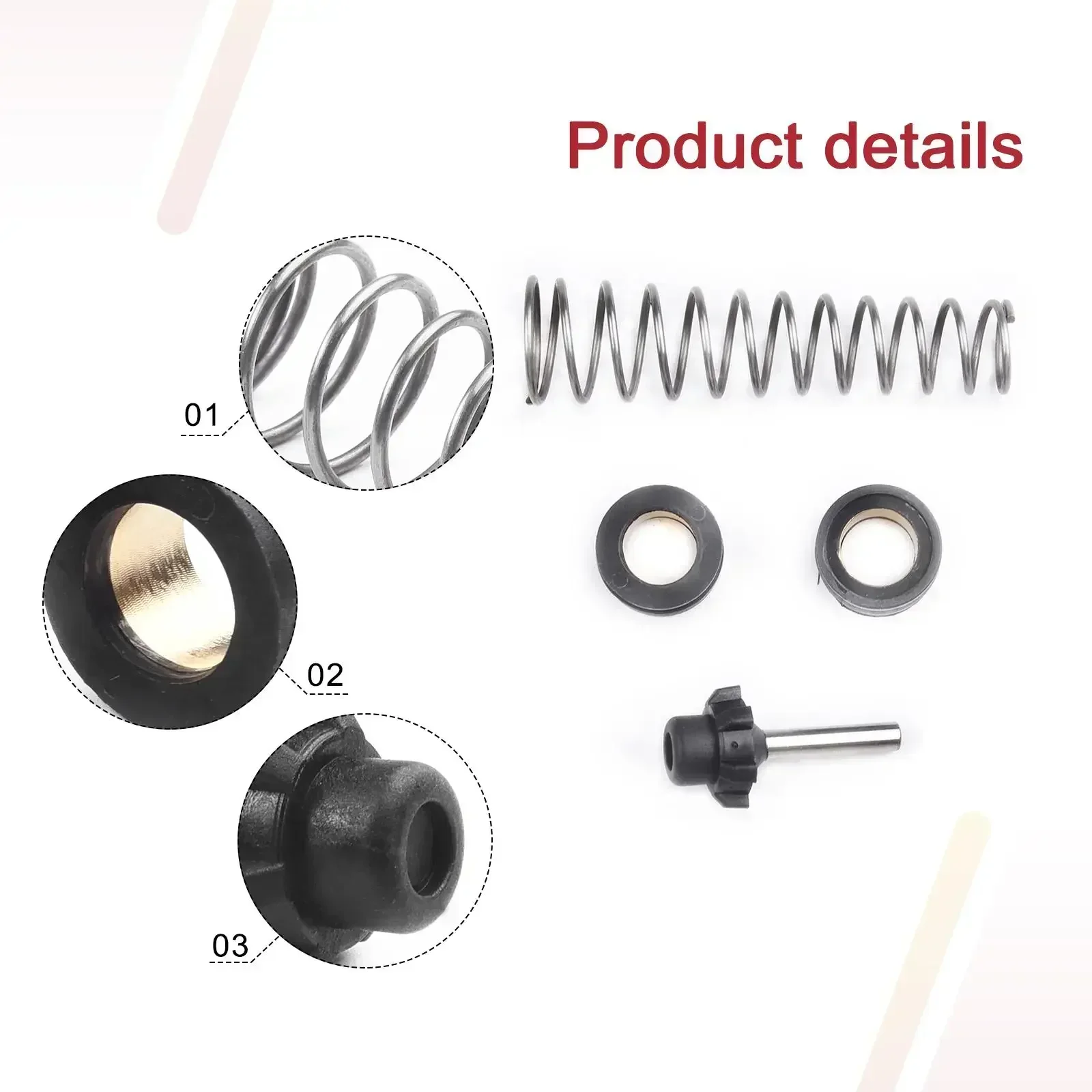 1set boccola di ingresso guarnizione in metallo per IR231G 231H 231HA 231HP 231XP strumenti sedi valvola a farfalla molla valvola a farfalla