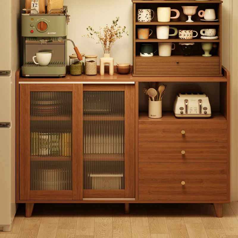 

apartment Kitchen Storage locker integrated against the wall Living room Dining side cabinet Small meuble rangement furniture
