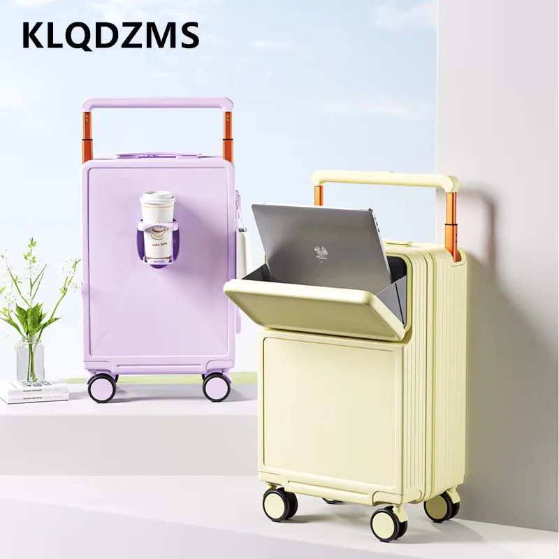 

KLQDZMS Handheld Travel Suitcase 20 Inches Boarding Box 22"24 "PC Trolley Case for Men 26" Password Box Women Rolling Luggage