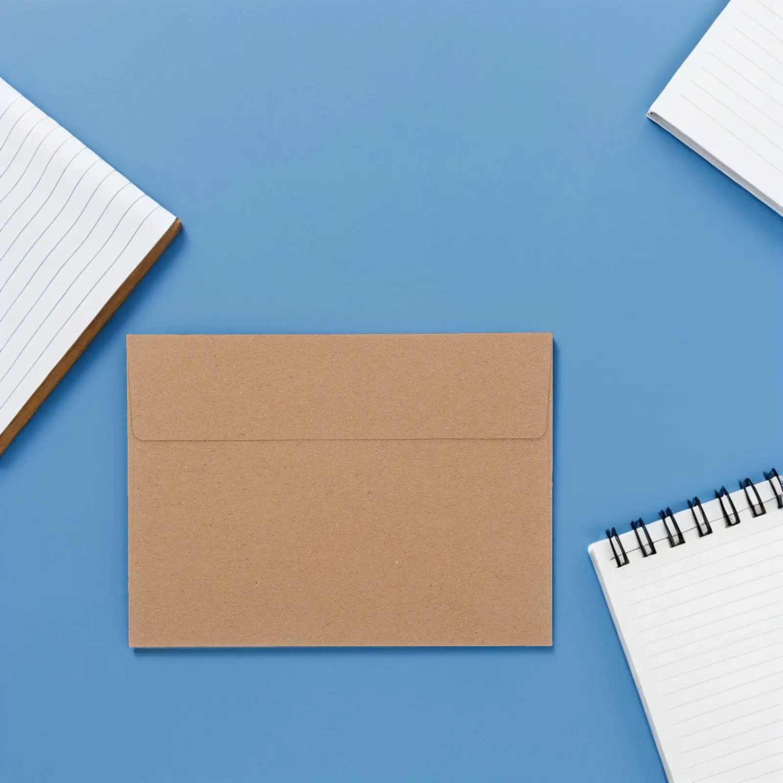 50pcs-western-style-kraft-paper-business-envelopes-self-sealing-vintage-brown-invitation-greeting-card-postcard-mailing