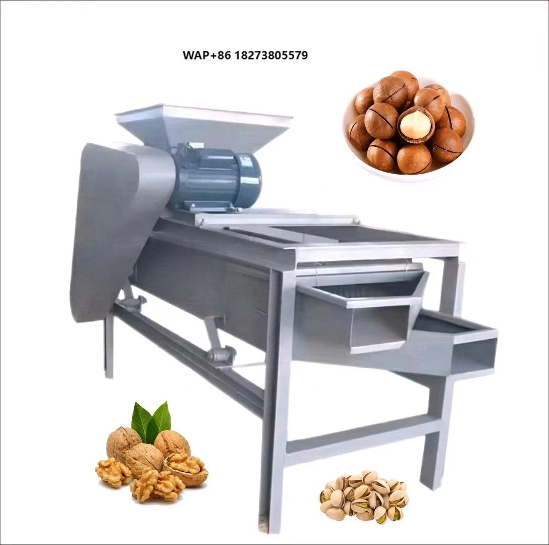 Commercial Automatic Cracker Sheller Walnut Nuts Pecan Almond Shelling Machine Pine Nut Cracking Machine