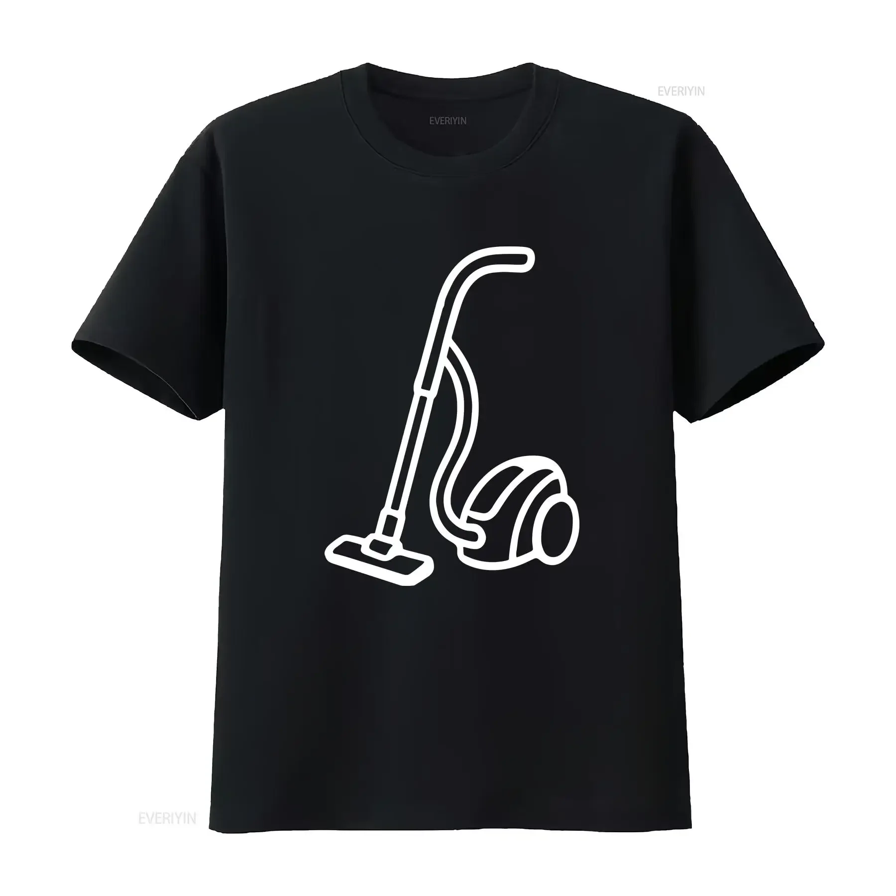 'Compact Vacuum Cleaner' T Shirt 100 Cotton S XXL TA056669 vintage Washed Top For Everyday Wear Casual Breathable Slightly