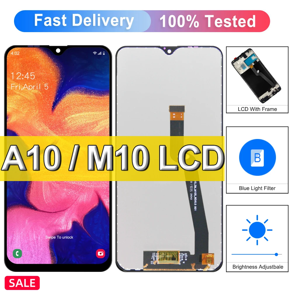 Экран Pop A10 для Samsung Galaxy A10, ЖК-дисплей, сенсорный экран для Samsung A10 A105F A105G A105M A105FN M10, замена дисплея