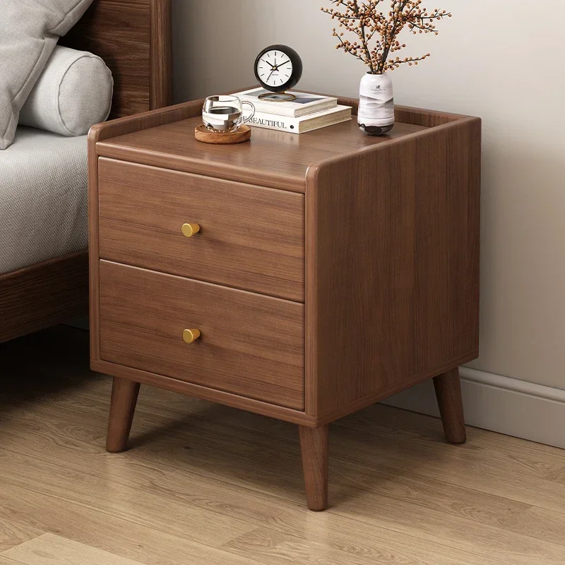AOLIVIYA Light Luxury Modern Simple Small Bedside Table, Mini Storage Rack for Rental Room Bedroom Cabinet Minimalist Home B8267