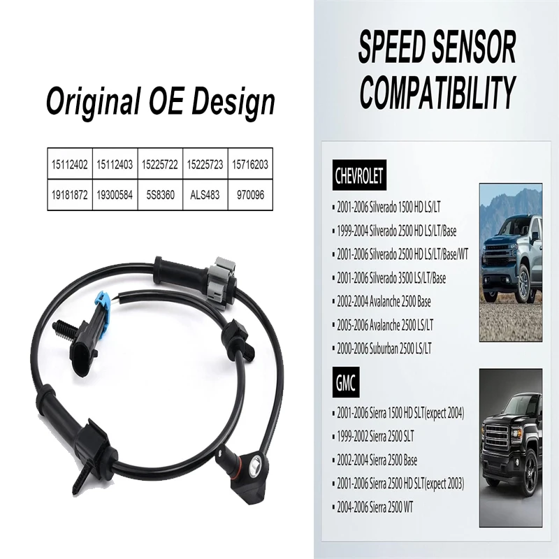 

Передний датчик ABS 19181873, датчик скорости, точное обнаружение, обновление тормозной системы, датчик неисправности, замена тормозной системы автомобиля