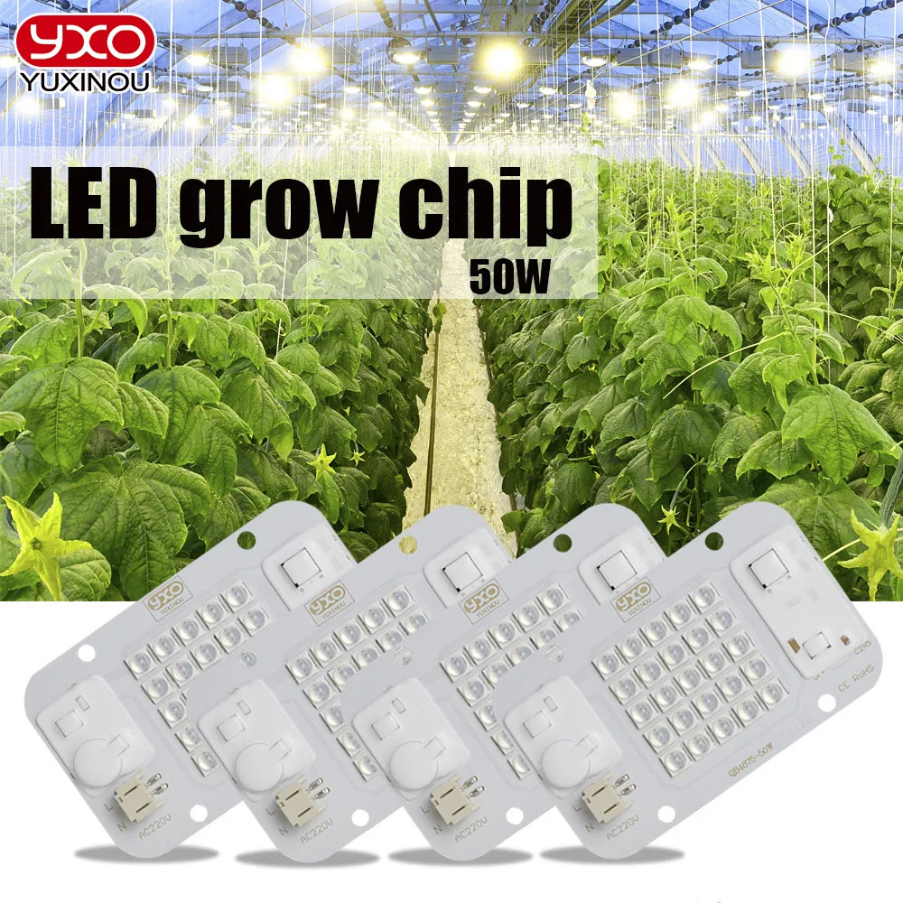 Imagem -04 - Red Led Grow Light Chip Módulo Dob ac Cob Grânulos de Lâmpada 50w sem Necessidade de Driver para Planta Interior 660nm Driverlesslm283b