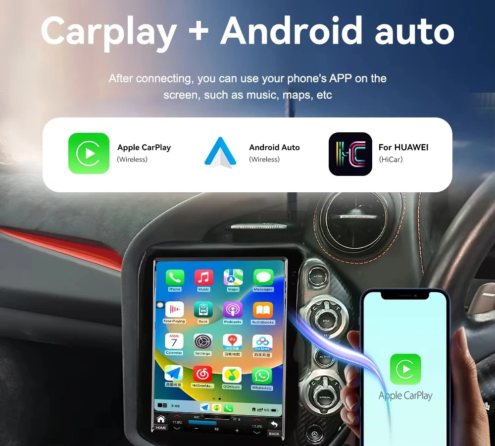 Car Stereo for 720S 2017-2021 Car Android Navigation HD Touch Screen Carplay Auto Multimedia Radio Player Head Unit