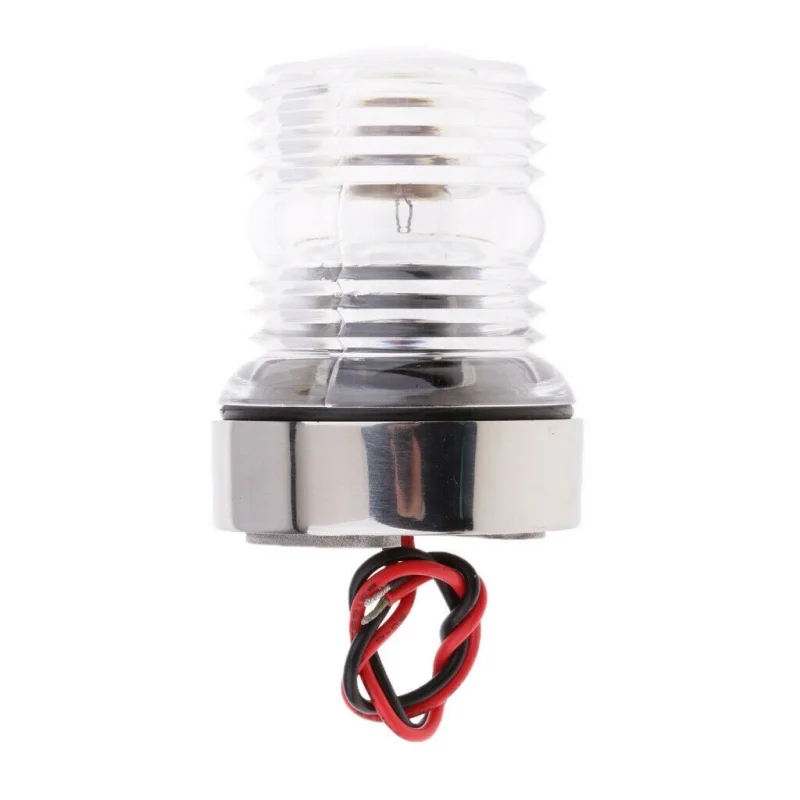

ISURE MARINE Stainless Steel Base LED White Column Light Navigation Light Tungsten Wire Light Marine Hardware