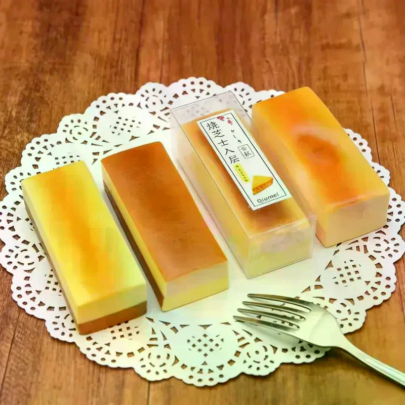 Carbon Grilled Cheese Strips Kneadable Fidget Toy Slow Rebound Soft Safe Material Stress Relief Toy for All Ages