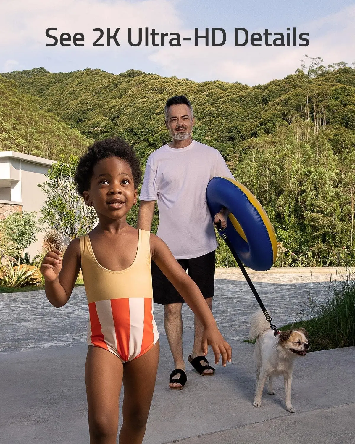 Wired Dual-Camera Video Doorbell with Package Detection, 2K HDR, No Monthly Fees, Compatible with Alexa and Google Assistant