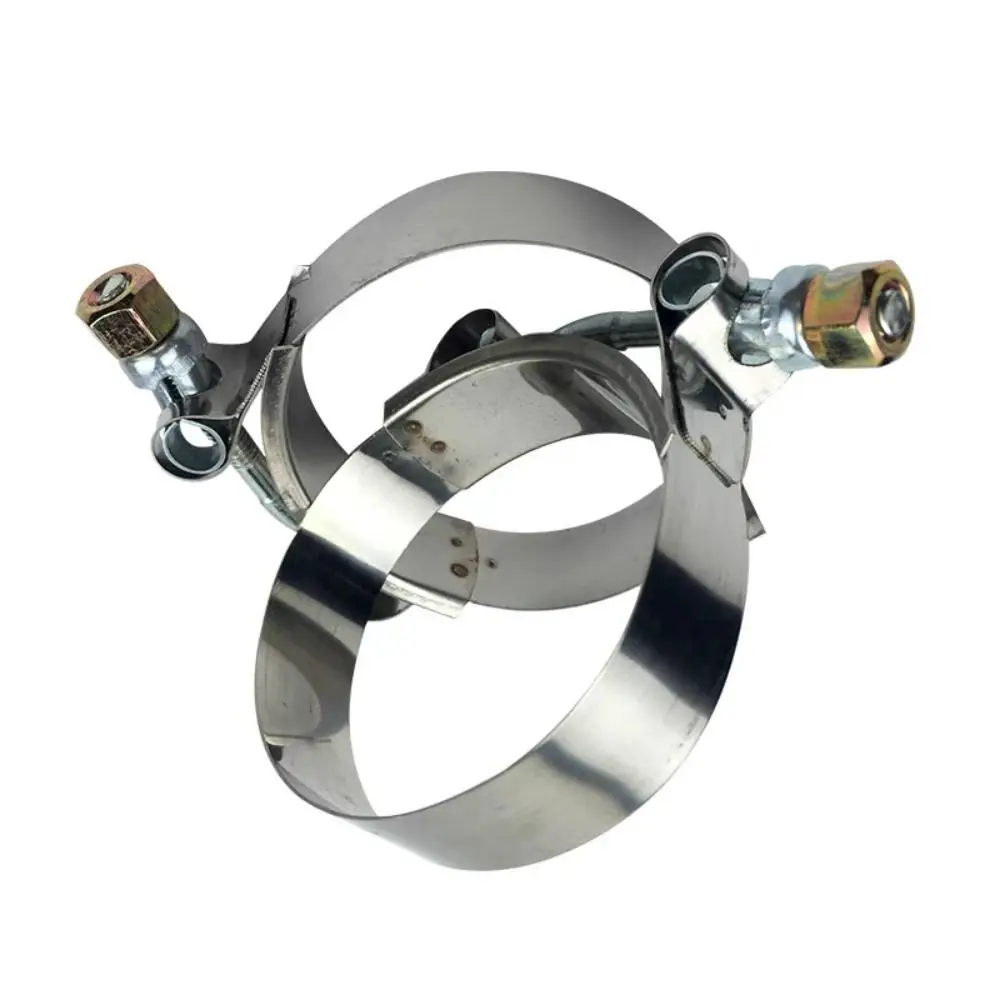 Durable Stainless Steel T-Bolt Clamp 51mm-150mm Universal Hose Clamps Intake Clamps