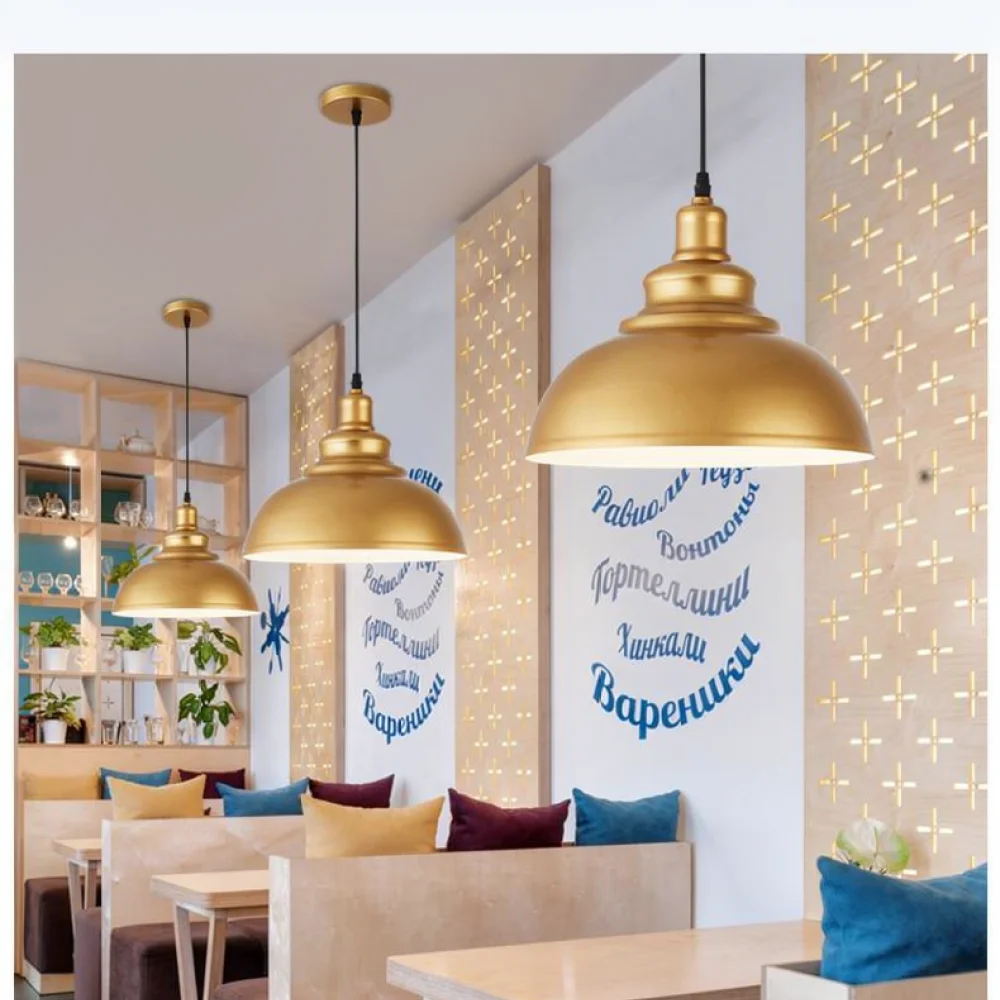 Nordic Industrial Pendant Lighting Vintage Metal Hanging Lamp Minimalist Fixture For Dining Room Cafe Shop Interior Decor