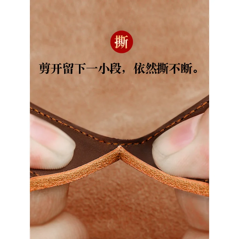 Pet Genuine Leather Dog Collar Hand Holding Rope Cow Leather Dog Tag Custom Lettering Anti-Lost Golden Retriever Medium