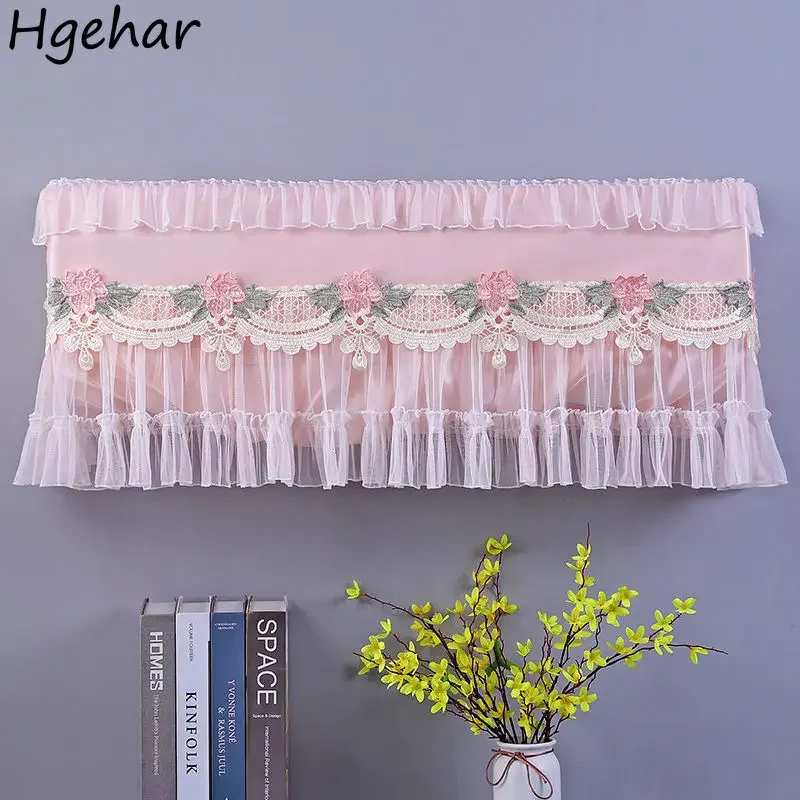 Lace Wall-mounted Air Conditioner Covers Dust-proof Home Decoration Anti-dust Easy-cleaning Floral Cover Tender Sweet Protective