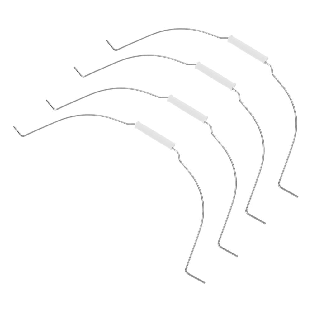 

4pcs Bucket Handle Accessories Iron Galvanized Smooth Surface Comfortable Assured Cleaning Gardening
