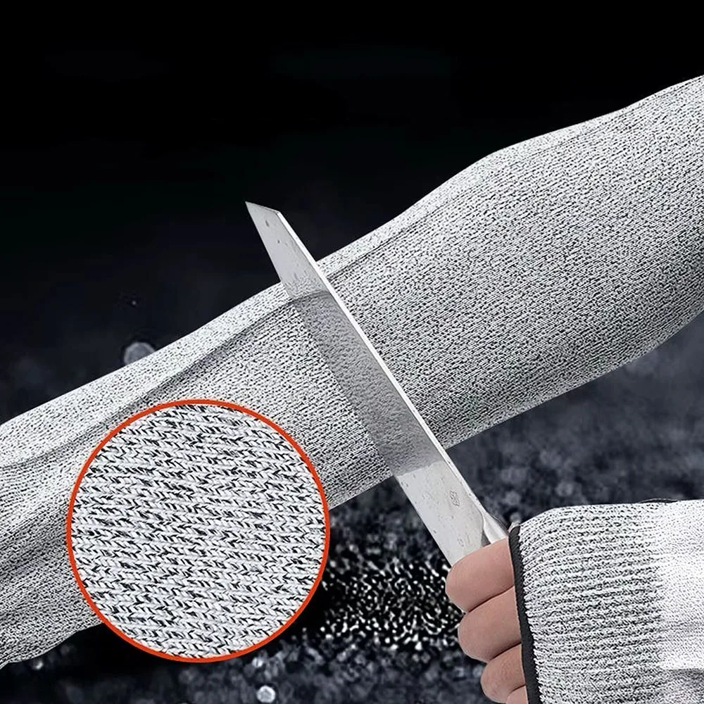 Level 5 Safety Sleeves Anti Cut Arm Puncture Gloves Cutting Resistant Bracers Protector Household Breathable Arm Guard Gloves