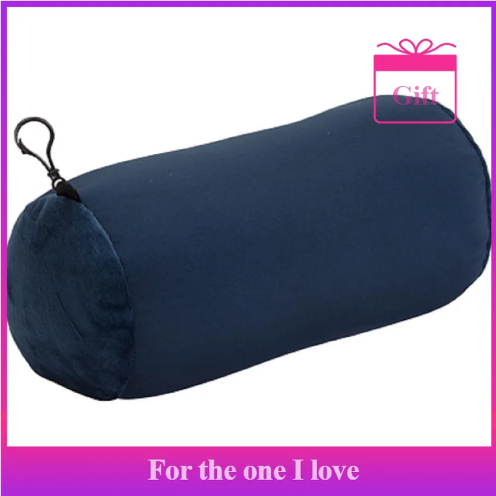 

Travel pillow - Portable neck pillow for airplanes, cars, or home - Soft lumbar support pillow