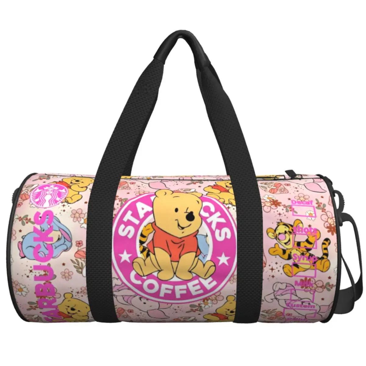 

Travel Bag Winnie Pooh Pooh Piglet Cartoon Gym Bag Animal Sports Bags Large Training Handbag Fitness Bag For Male Female