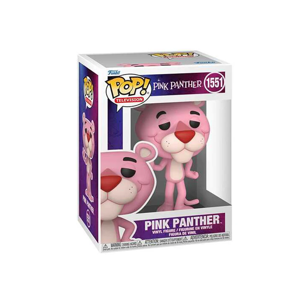 Cartoon Pink Panther Action Figure Anime Funko Pop Collectible Desktop Decoration Garage Kit Model Doll Ornament Kid Toys Gift