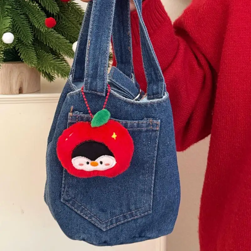 1Pcs Nette Plüsch Weihnachten Puppe Anhänger Schlüsselbund Kawaii Gefüllte Schneemann Puppe Spielzeug Rucksack Behänge Dekoration Zubehör Geschenke