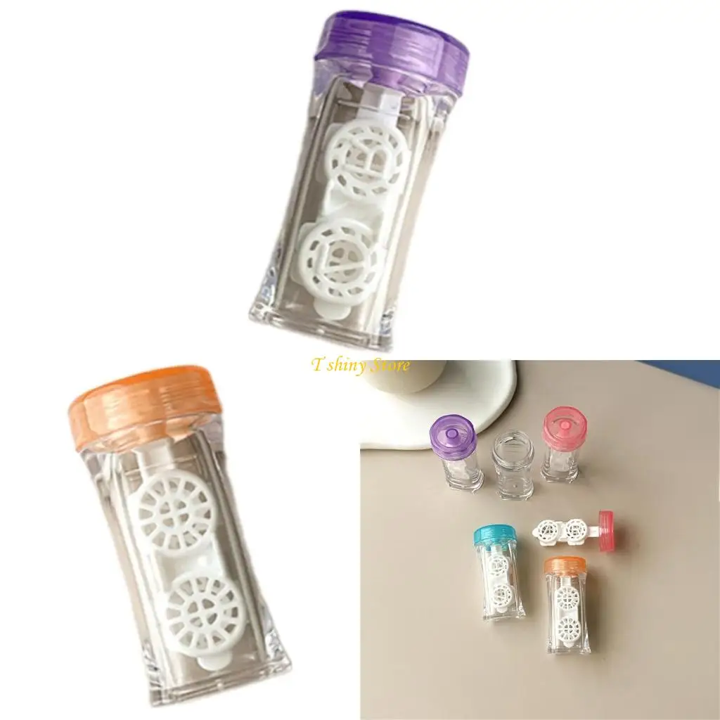 

N58F Double Sides Contact Lenes Case Secure Contact Lenes Divider with Storage Box
