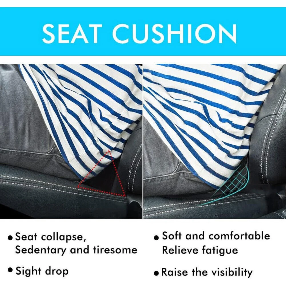 Driver Breathable Seat Pad Memory Foam Breathable Hip Increase Cushion Buttocks Seat Cushion Summer Breathable Non-Slip Car Pad