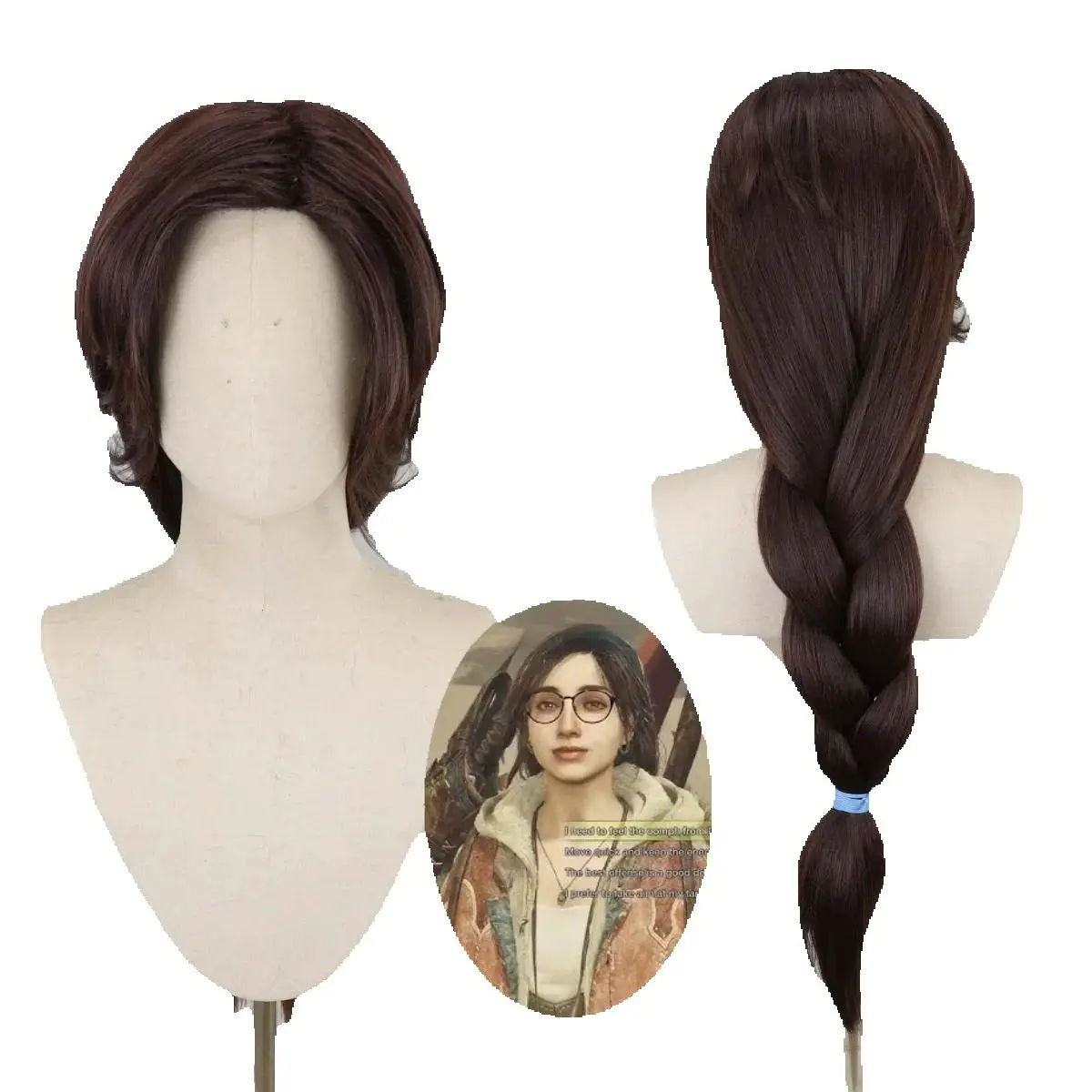 Monster Hunter Wilds Alma Cosplay Wig Heat Resistant Fiber Handmade Synthetic Game Anime Party Costume Wigs