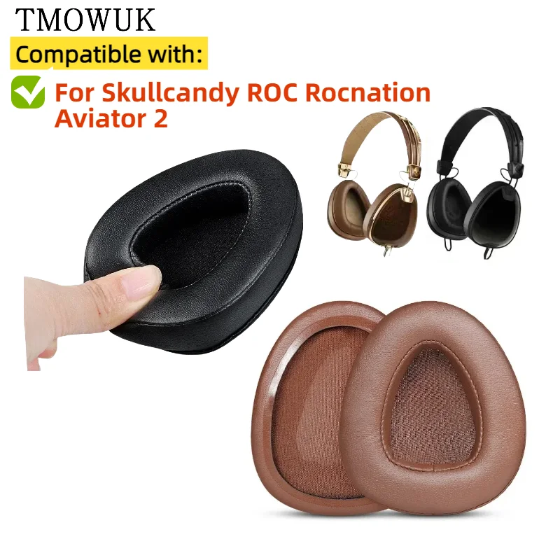 

TMOWUK Replacement Ear Pads for Skullcandy ROC Rocnation Aviator 2 Headphone comfortable Sponge Soft Foam Cushion Earpads