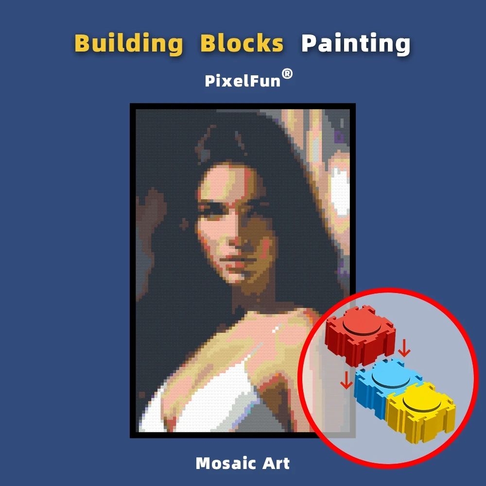 

Photo Custom DIY Portrait Building Block Painting Mosaic Pixel Art Design Wife Girlfriend Fiancee Crush Lover Ideal Gifts Toys