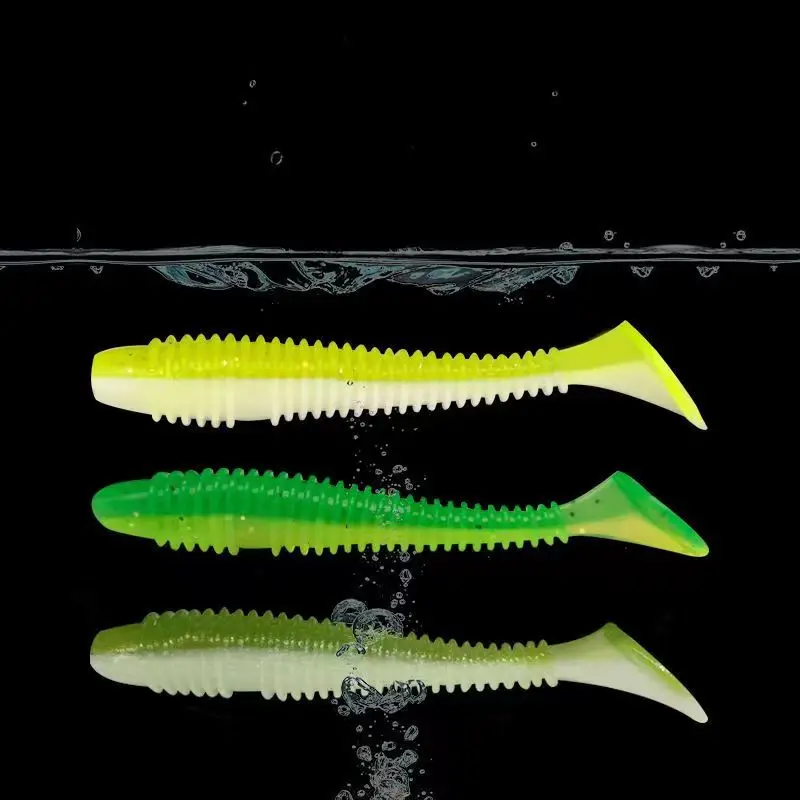 Sideny-artificial fishing lure with soft silicone spoon, with box, Wobbler, 55mm, 65mm, 75mm