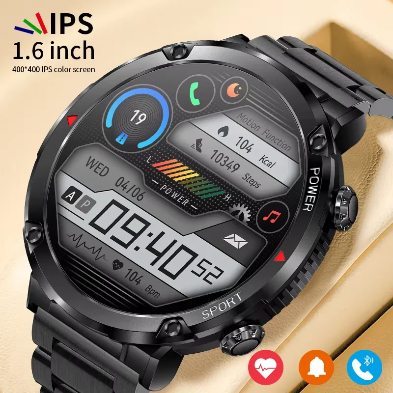 LIGE New Smart Watch Men 600mAh Battery Full Touch Bracelet Fitness Tracker Sports Watches Bluetooth Call Clock Men's Smartwatch