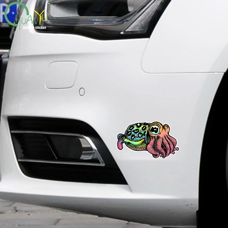 Self-Adhesive Decal CUTTLEFISH Car Sticker Waterproof Auto Decors on Bumper Rear Window Laptop