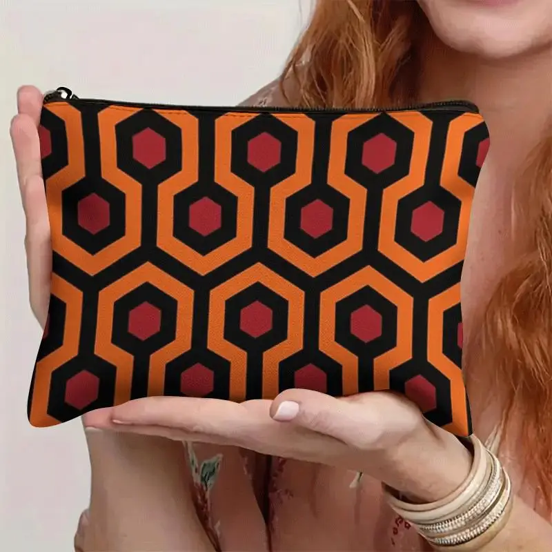 2D Flat Print Makeup Bag Zipper Small Cosmetic Pouch Portable Travel Storage Bag Gift For Friends Sisters Camping Fitness