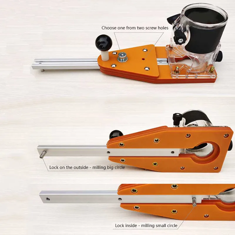 Router Base, Electric Hand Trimmer Replacement Base, Woodworking Edge Cutter Milling Machine Base, Power Tool Accessory - view 4