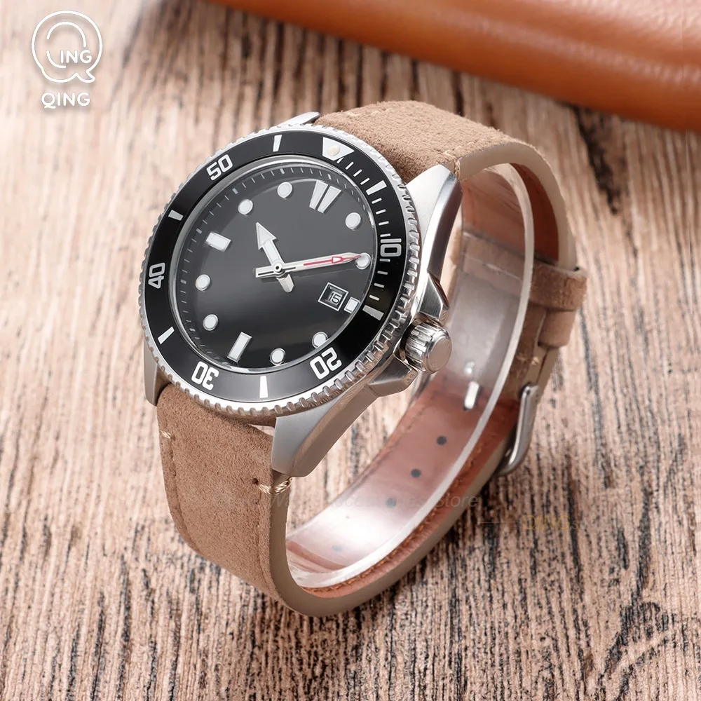 for Samsung Galaxy4/5/6/7 40mm 44mm Classic Vintage Suede Cowhide Leather Watch Band Quick Release Strap 20mm 22mm Soft Bracelet